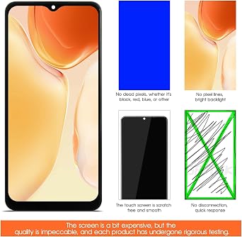 For Samsung Galaxy A04s Screen Replacement with Frame,Incell