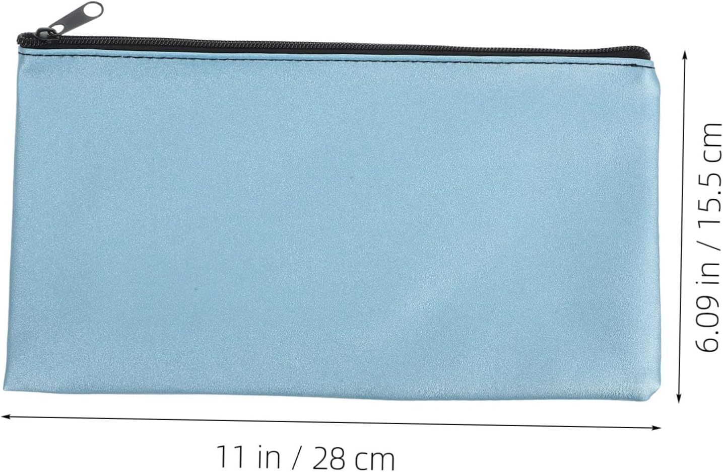 Uonlytech 4Pcs PU Money Pouches with Zipper Multi Use Storage Bags for Cash Receipts and Documents and Functional Organizer for Travel Home and Office