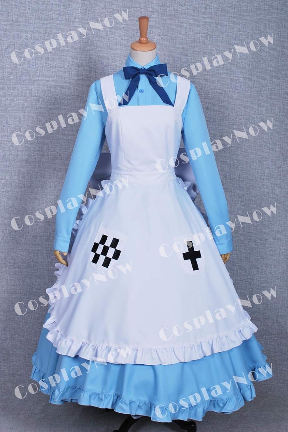 Hetalia United Kingdom UK Cosplay Costume Dress Blue