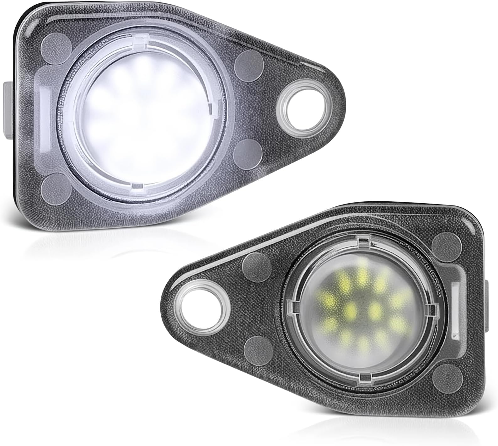 D-Lumina LED License Plate Light Tag Lamp Assembly for 2003-2014 Expedition, 1996-2007 Taurus, Freestar Freestyle Mercury Sable Monterey Lincoln Avaiator Navigator, 6000K White Tag Lights, Pack of 2