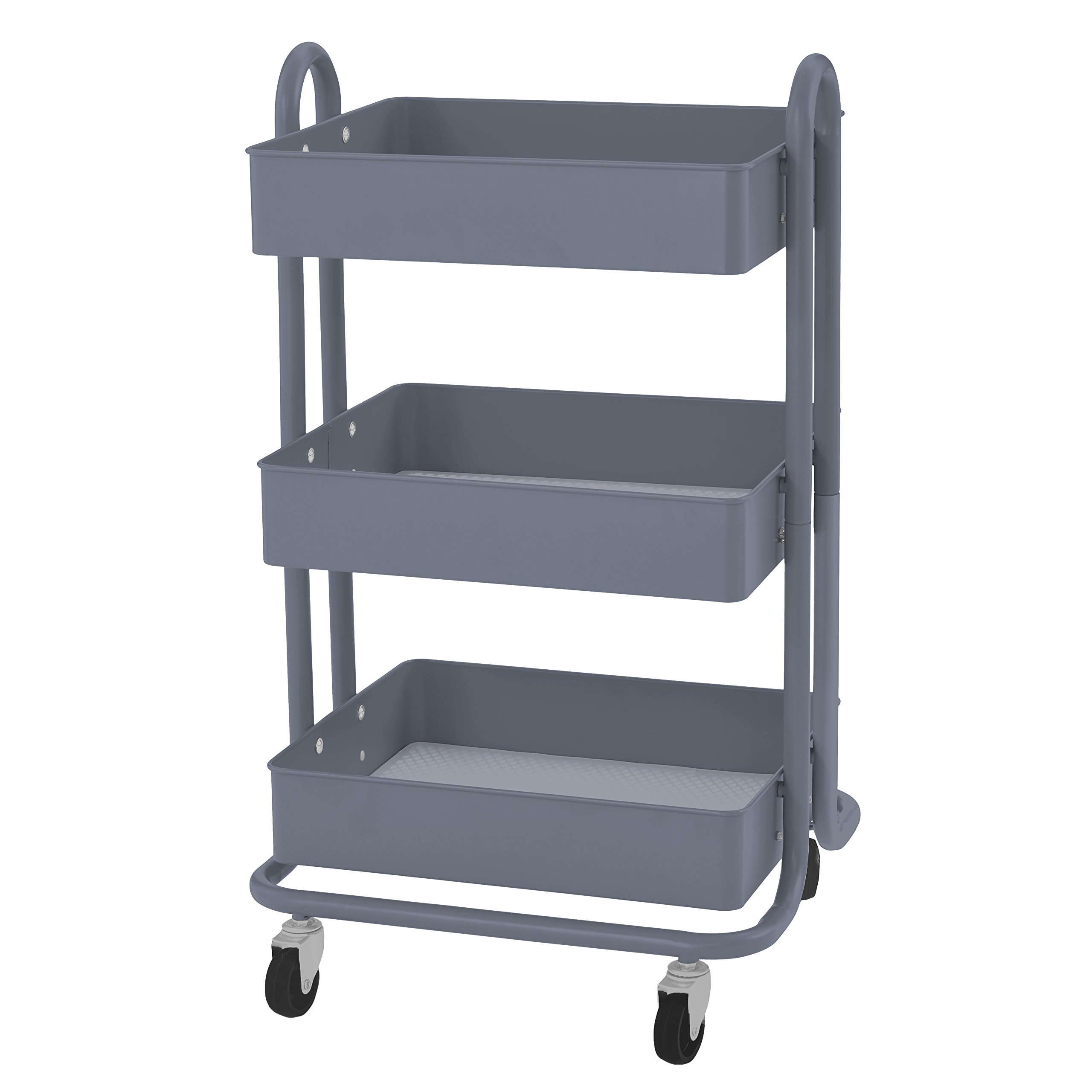 Buy ECR4Kids 3Tier Metal Rolling Utility Cart Heavy Duty Mobile
