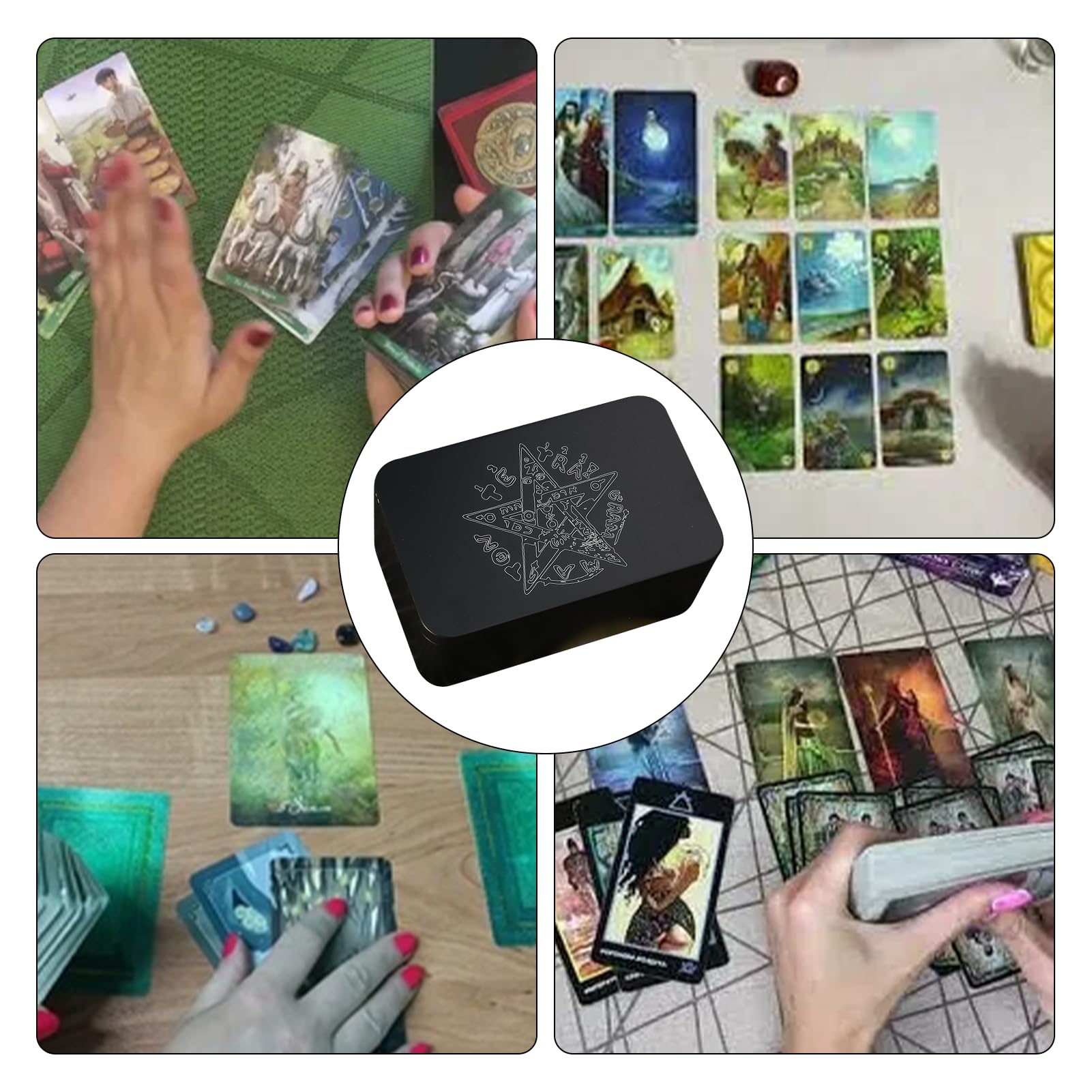 Boîte De Rangement Portable Pour Cartes De Tarot – Matériau PU – Imperméable Et Anti-Corrosion