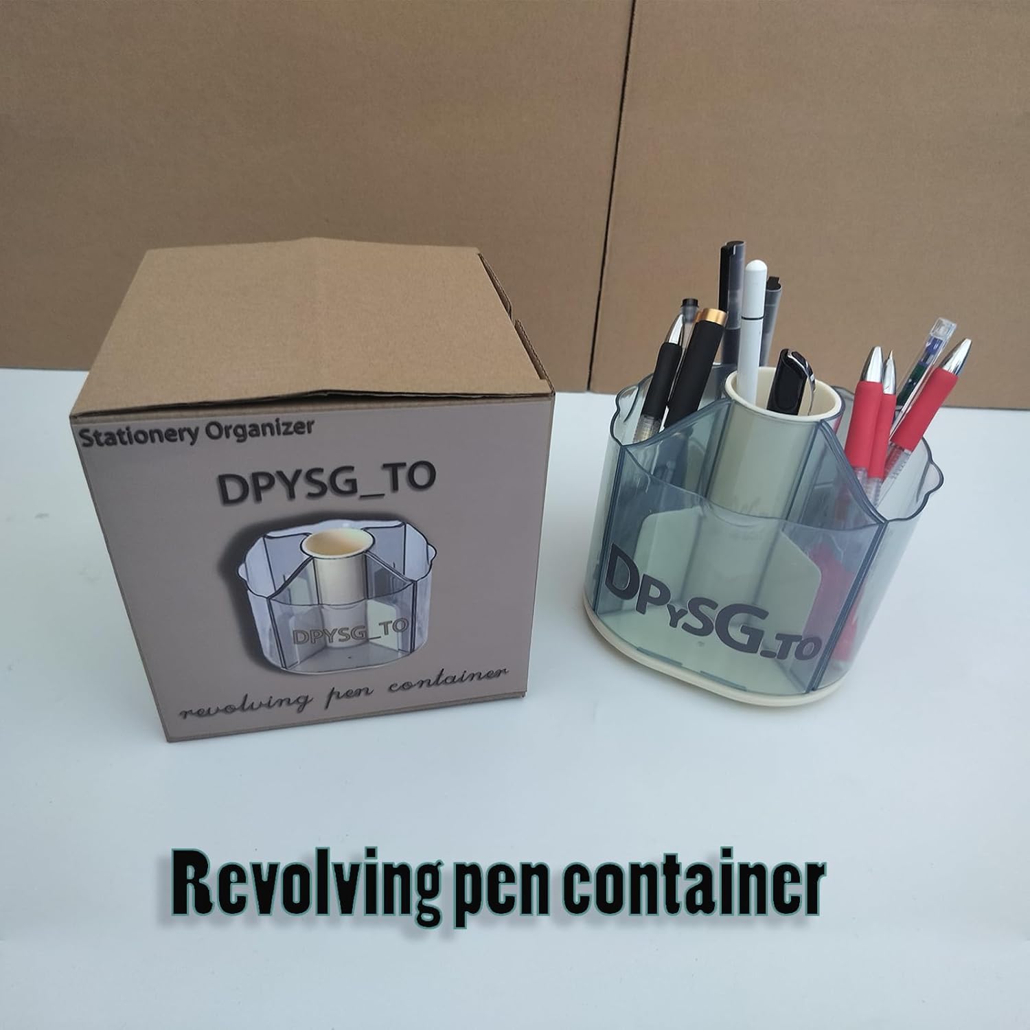 Cute Desktop Organizer - Spinning Pencil Holder - Pencil Organizer for Pens and Other Items