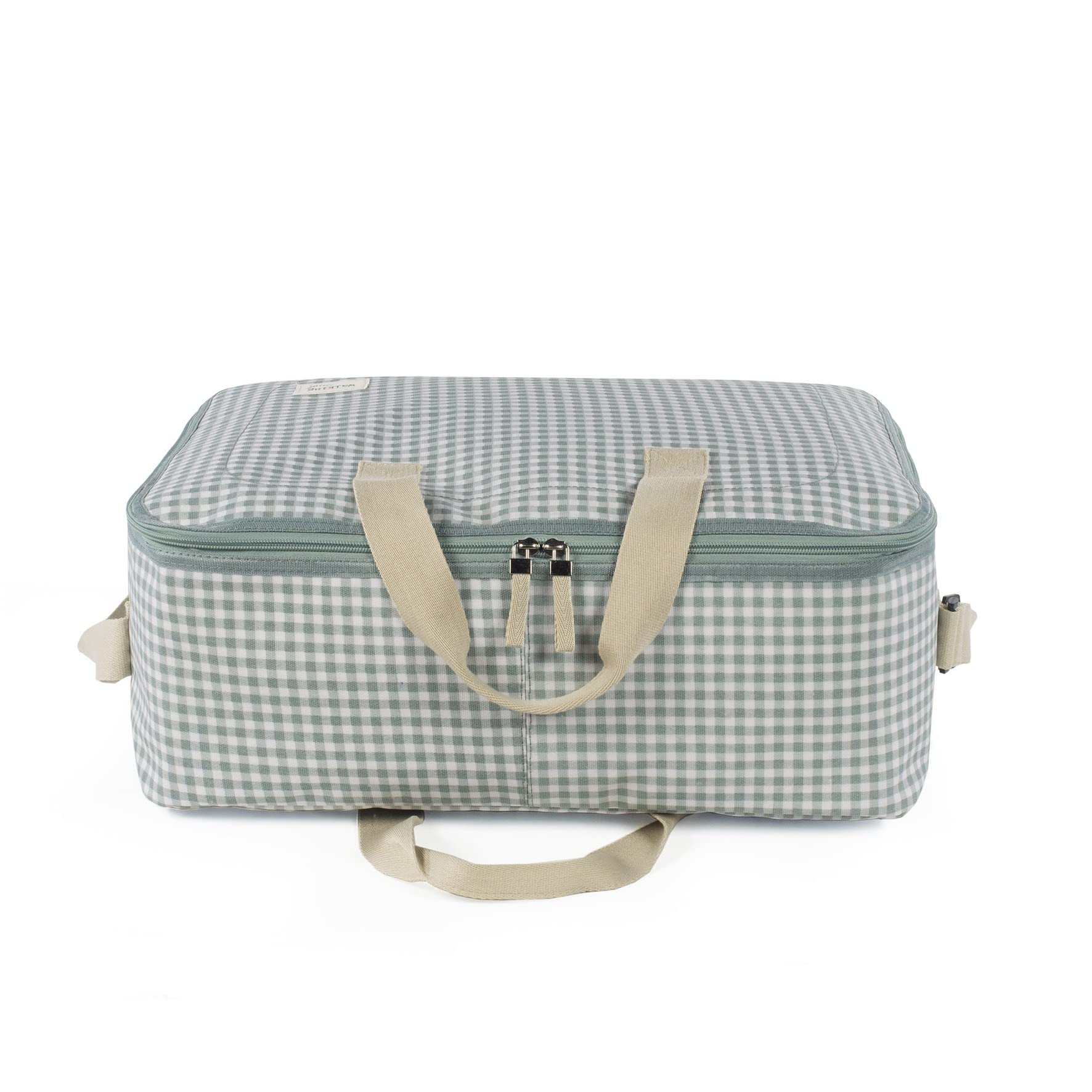 Valigia cestino bambino I Love Vichy Walking Mum