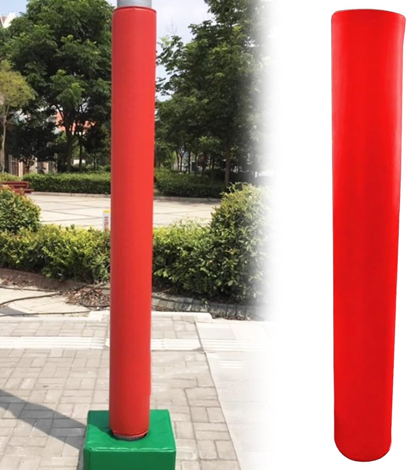 Foam Post Protector Padding for Garage and Basement & Basketball.Foam Post Protector Padding for Garage and Basement & Basketball.Post Padding for Basketball Courts and Garages, Protective W