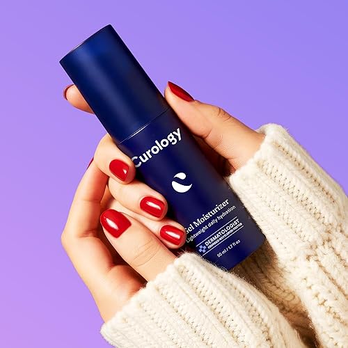 Miniatura 2 de Curology Gel hidratante facial, loción facial diaria con ácido hialurónico, para pieles grasas, secas o sensibles, 1.7 onzas líquidas