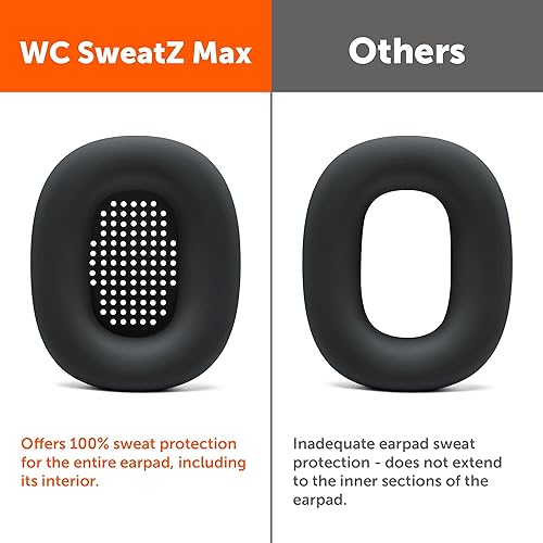 Miniatura 3 de WC SweatZ Max - Fundas protectoras para Airpods Max fabricadas por Wicked Cojines, a prueba de sudor y fácilmente lavable, protección completa