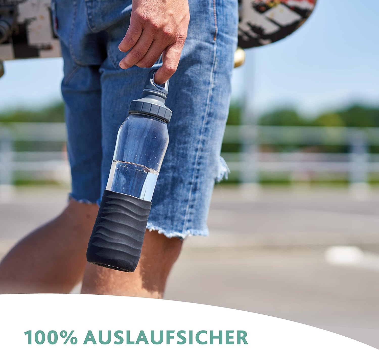 Emsa N3100400 Drink2Go Glas Drinking Bottle, Glass