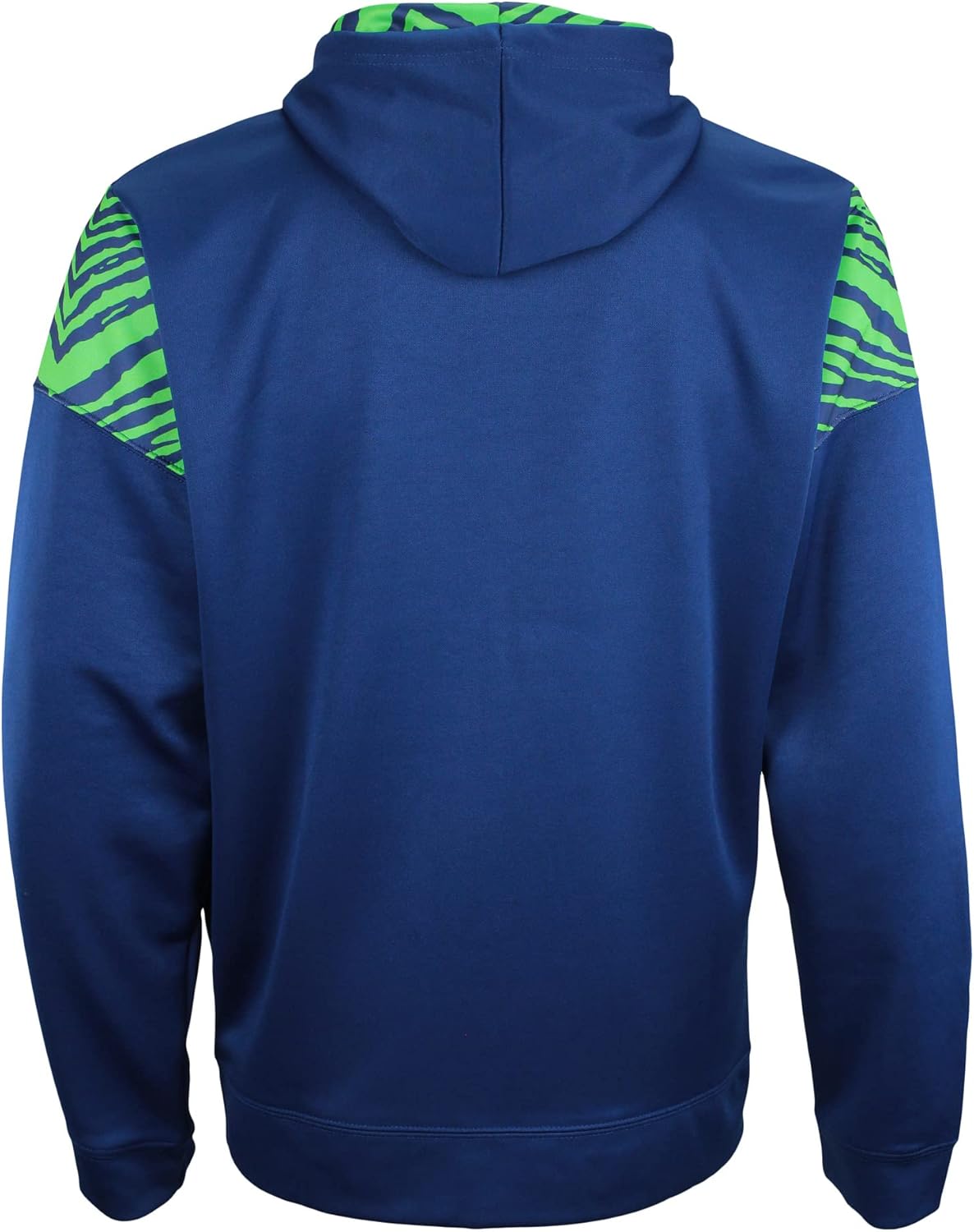 Zubaz NFL Men's Full Zip Team Color Hoodie with Zebra Band Accents (Small - 5XL)