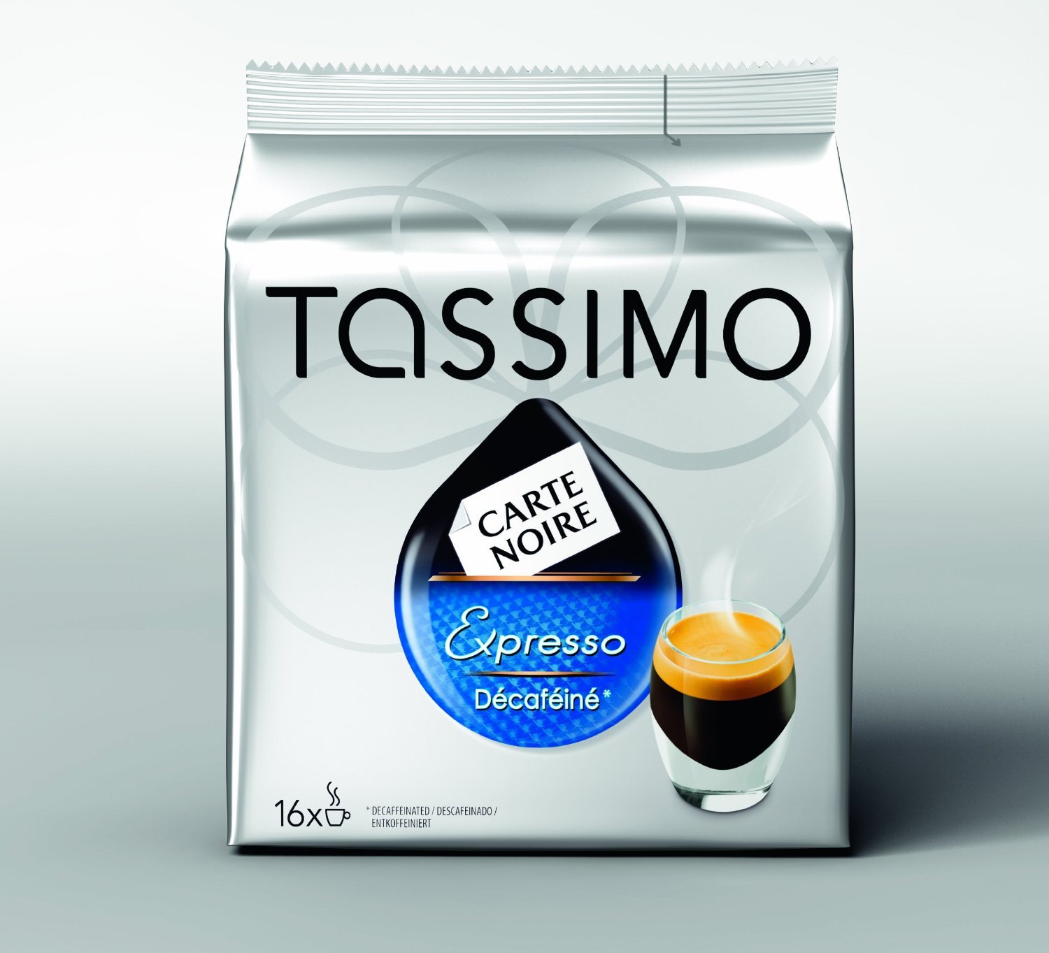 Tassimo - Carte noire café en la décaféiné 5 unidades, 5 x 16 t-discos