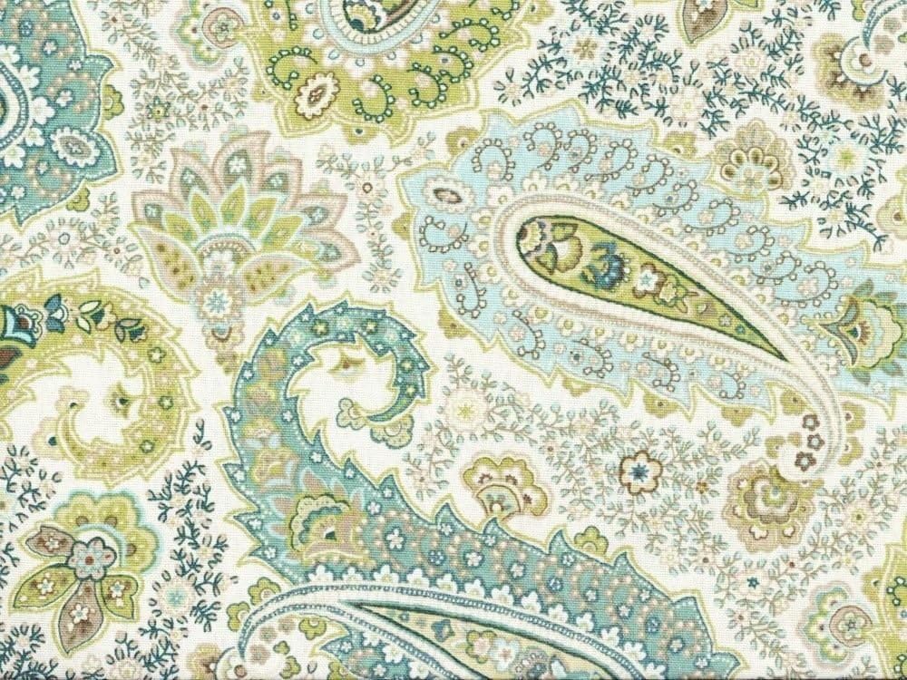 Discount Fabric Richloom Upholstery Drapery Salisbury Breeze Paisley QQ14