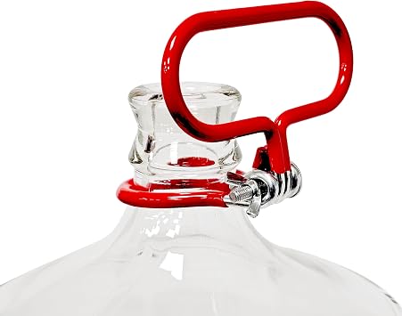 Home Brew Ohio 5 Gallon Glass Carboy with Carboy Handle