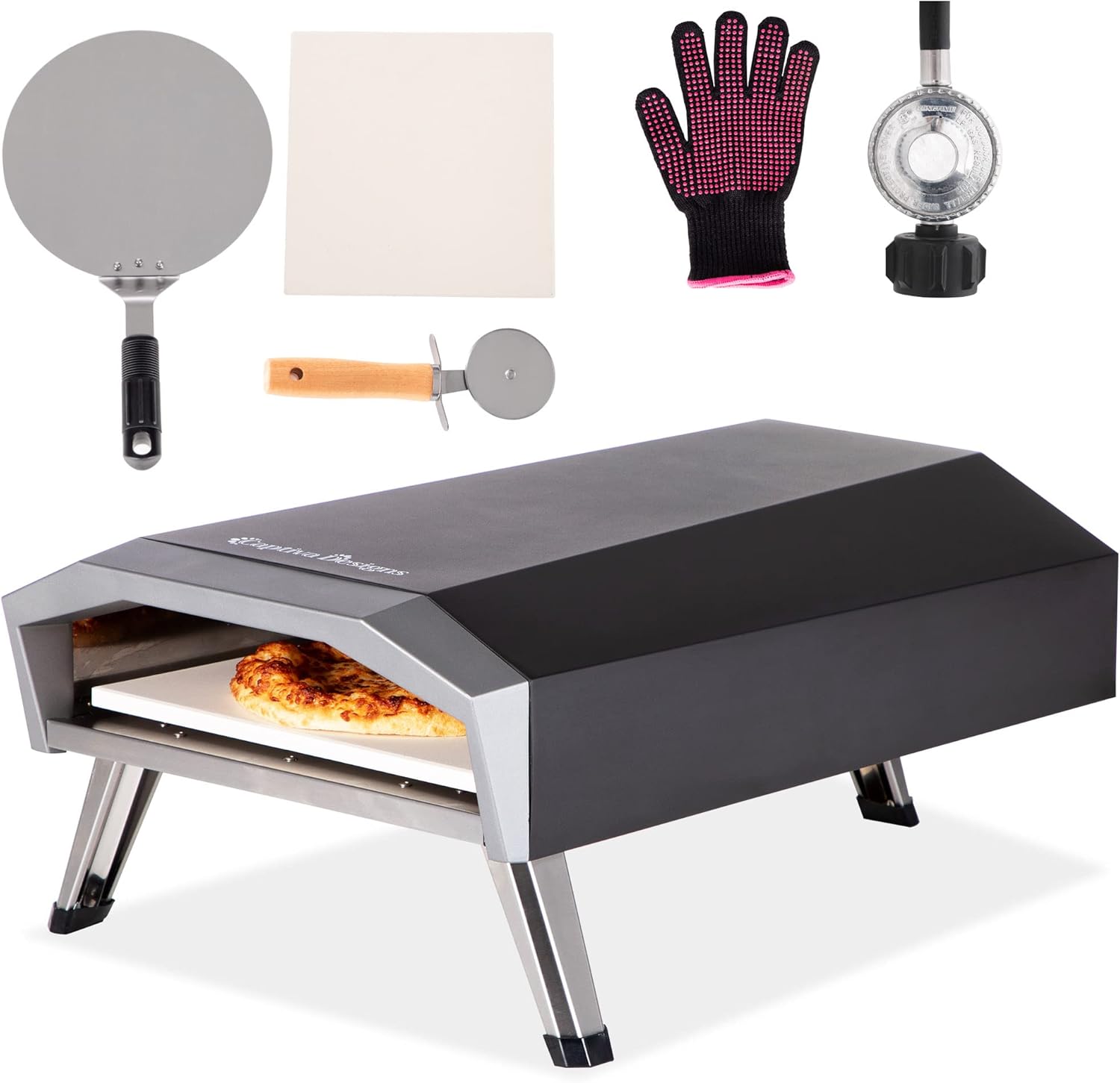 Captiva Designs Portable Outdoor Pizza Oven, Gas Pizza Oven