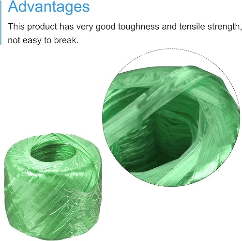 Miniatura 4 de MECCANIXITY Cuerda de plástico de nailon de poliéster para el hogar para embalaje de jardinería, manualidades de jardinería, 656.2ft de longitud