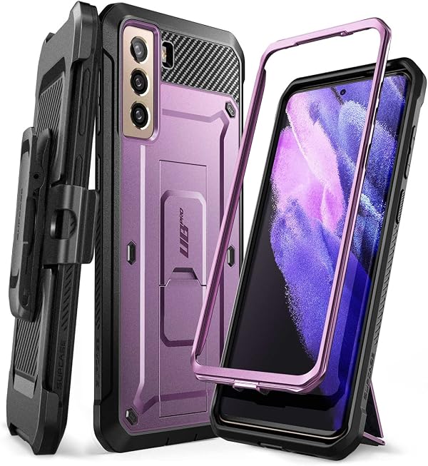SUPCASE Unicorn Beetle Pro Series Case Designed for Samsung Galaxy S21 Plus 5G (2021 Release), Full-Body Dual Layer Rugged Holster & Kickstand Case Without Built-in Screen Protector(Violte)