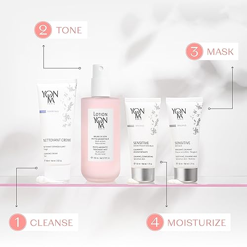 Miniatura 8 de Yonka Mascarilla sensible (1.7 oz) Mascarilla calmante y calmante para pieles sensibles, restauración y curación, todo tipo de piel