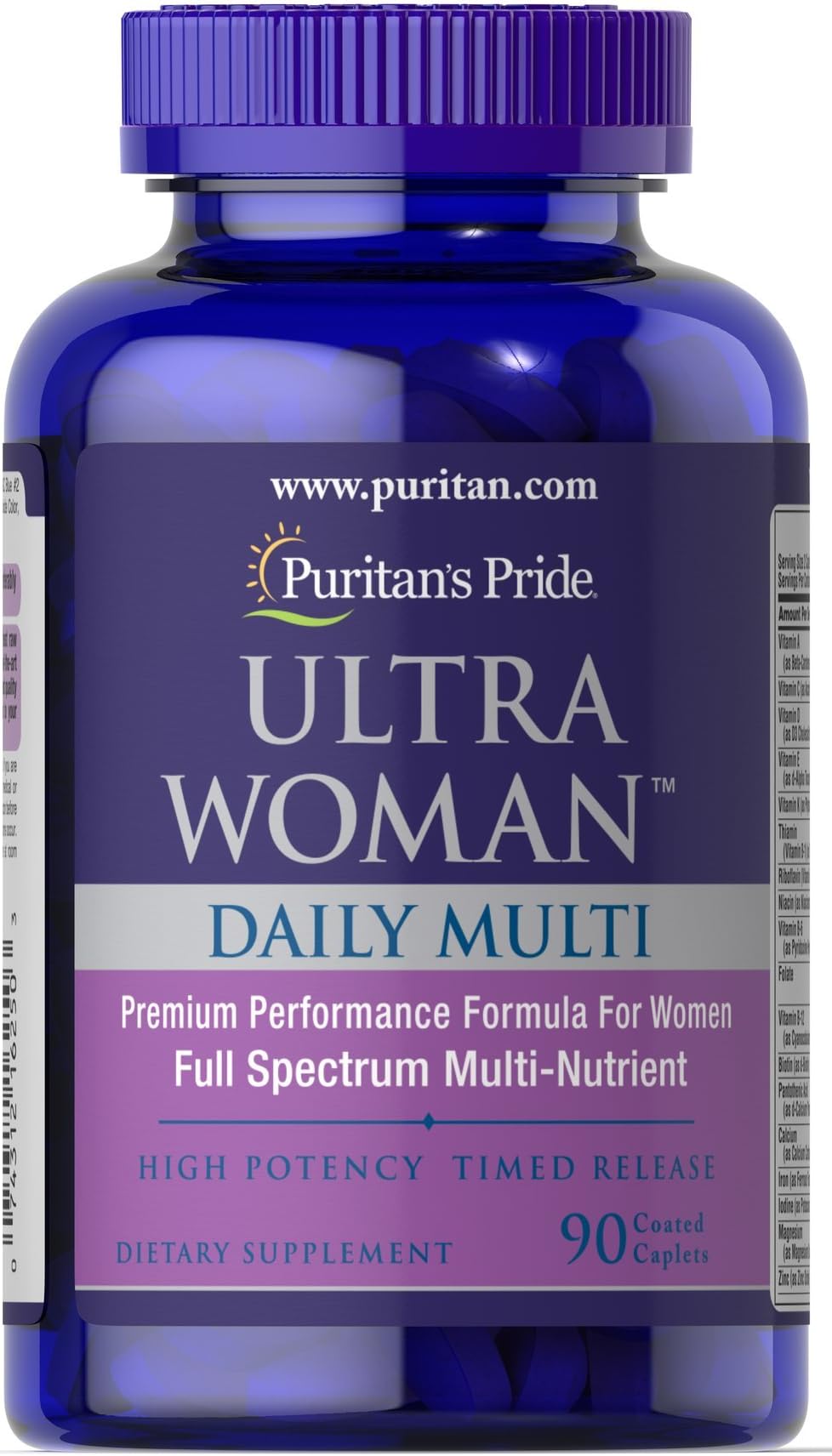 Puritan's Pride Ultra Woman Max Daily Multivitamin 90 Caplets