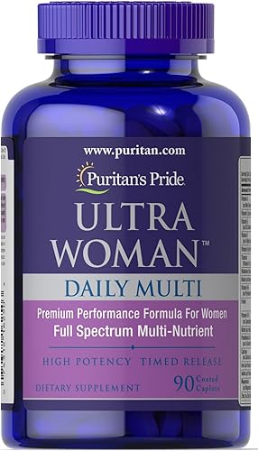 Puritans Pride de alta potencia Timed Release Ultra Woman Daily Multi 90 cápsulas recubiertas