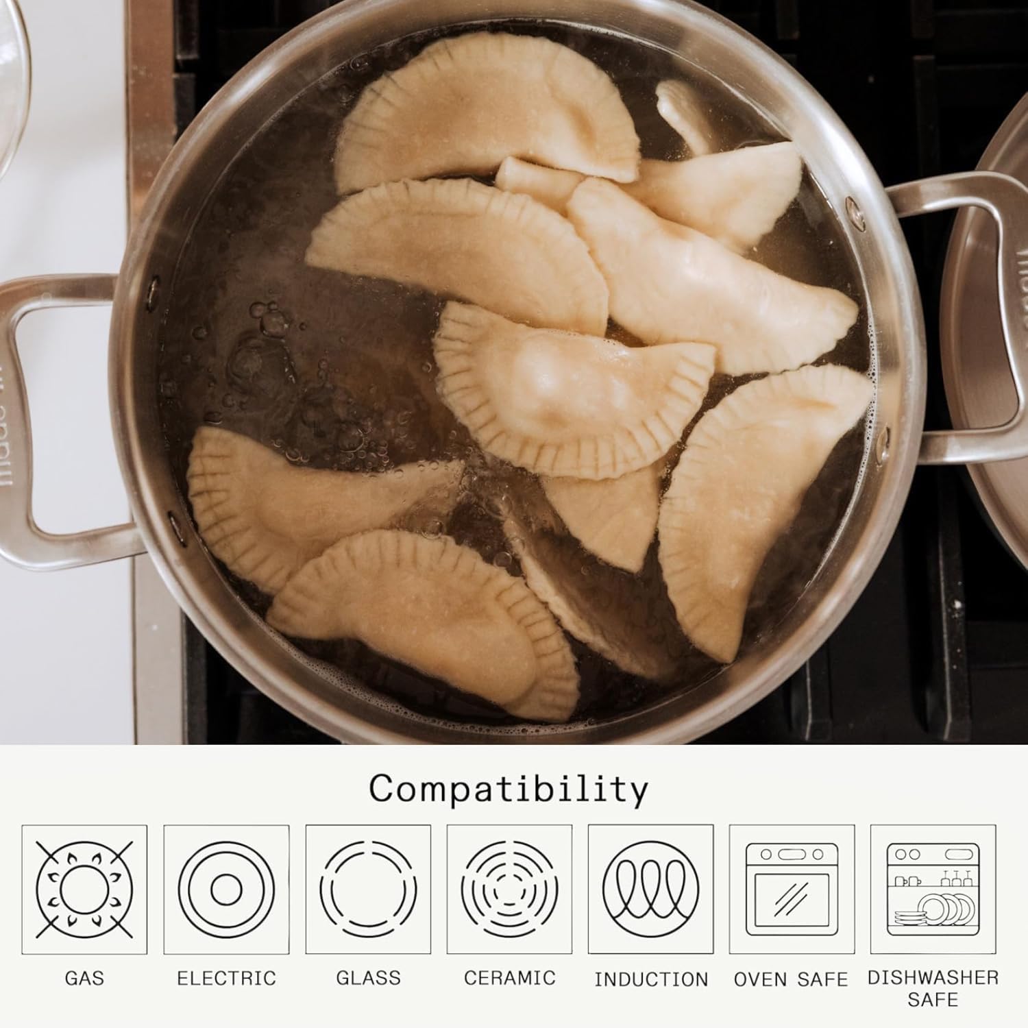 Made In Cookware - 8 Quart Stainless Steel Stock Pot With Lid - 5 Ply Stainless Clad - Professional Cookware - Crafted in Italy - Induction Compatible - Image 4