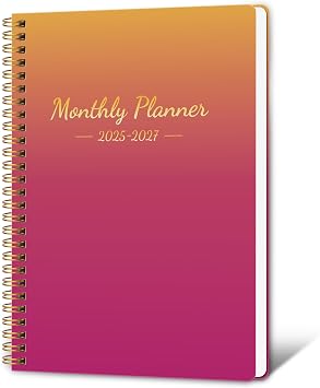 Monthly Planner 2026-2027, 2025 Calendar 18 Months Planner, Covering January 2026 - June 2027, 7.4"x9.4", Personal Organizer with Monthly Goals, To-Do List, Habit Tracker, 18 Monthes for School Office Home Planning