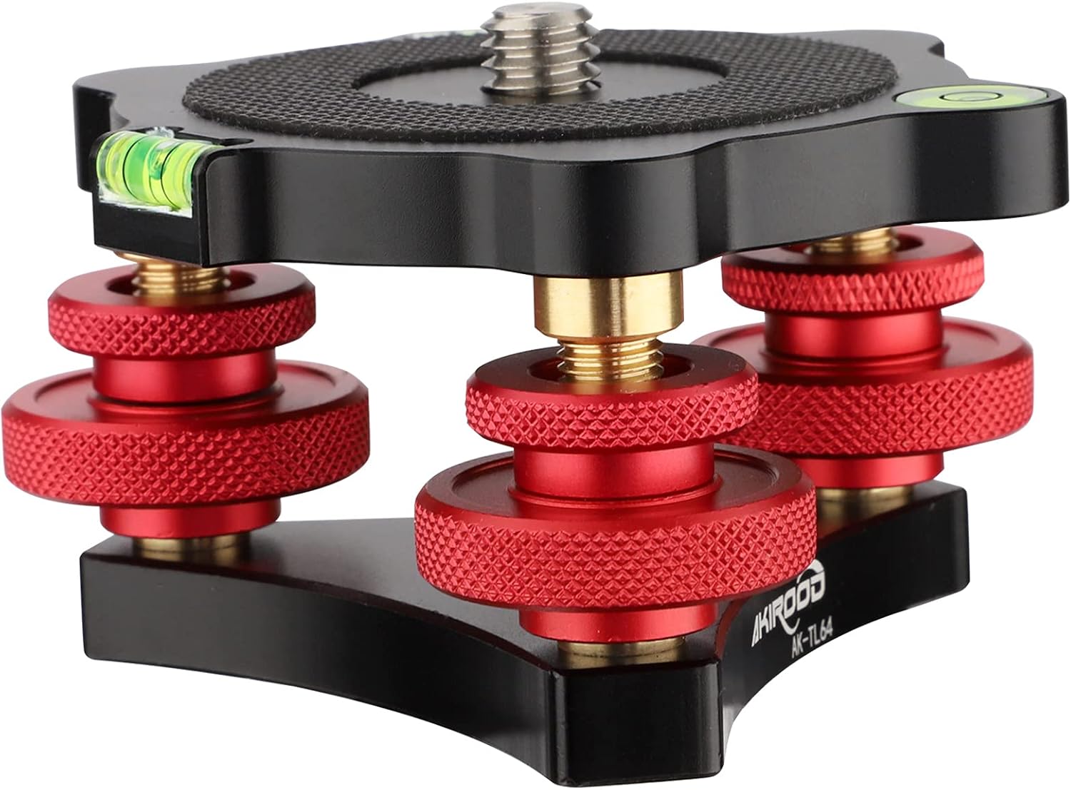 Camera Leveler,Tri-Wheel Leveling Base for Macro Photography with +/-5 Degree Precision Adjustment for Panoramic Head Ball Head Video Head Tripod