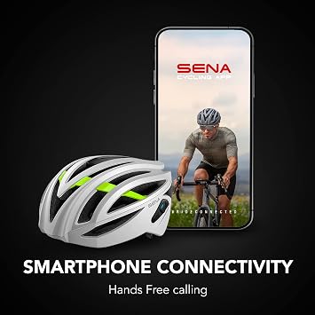 Sena R2 / R2 EVO / (Alexa Built-in) only R2X, Smart Bluetooth and Mesh Intercom Communications Road Cycling Helmet