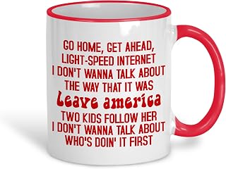 As It Was Harry Styles Music Mug Lyrics Quote Artist Singer Band Personalised Gift (White and Red)