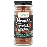 Frontier Co-op Mexican Fiesta Seasoning, 2.12-Ounce Jar, Chilis, Tomato & Cumin, Hint Of Lemon & Cilantro, Salt Free, Kosher, Non ETO
