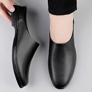 Amazon | [J-WEWIN] ビジネスサンダル メンズ 本革 素足 かかとあり靴