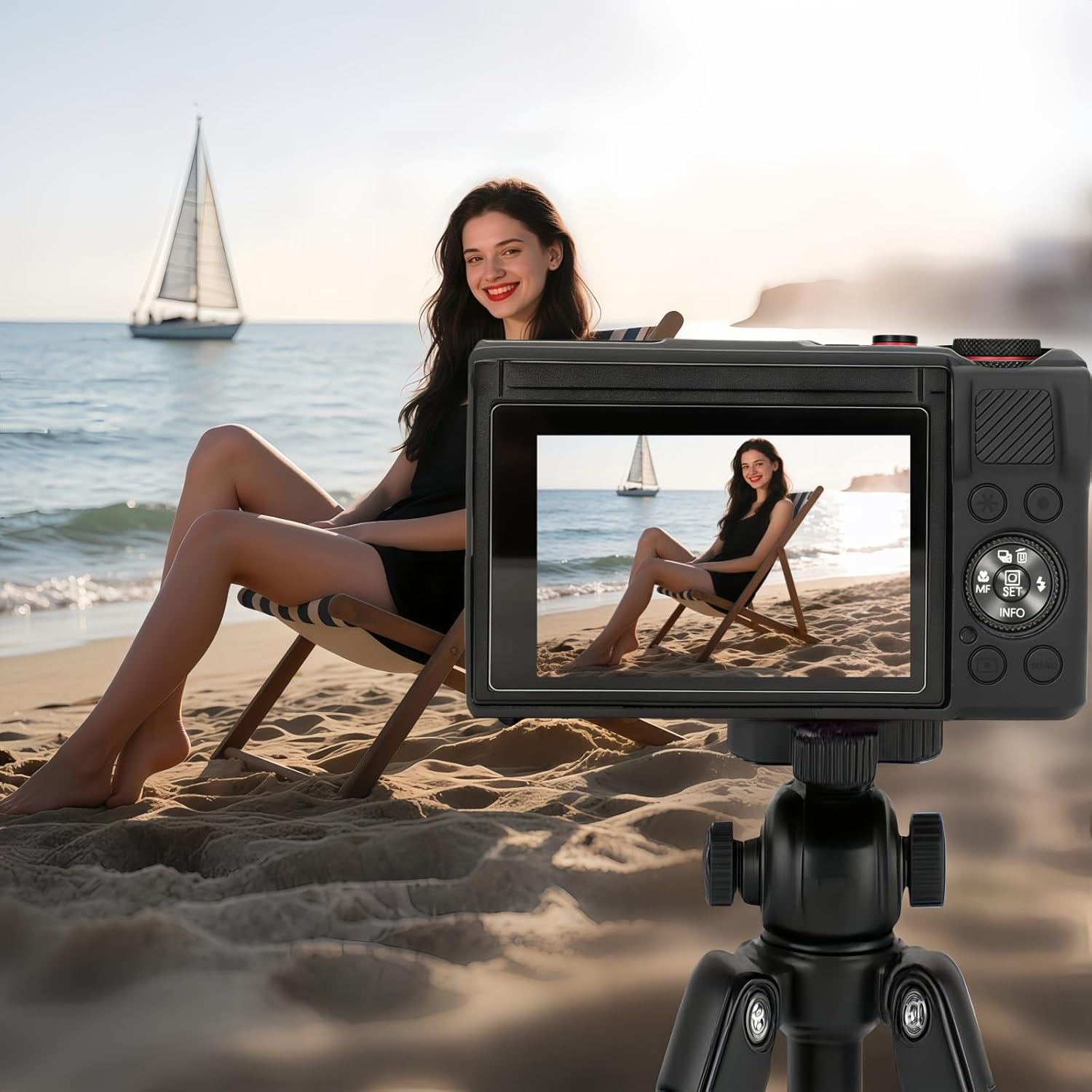 Case for Canon Powershot G7 X Mark III Digital Camera,Soft Silicone Case for Canon Powershot G7X Mark III DSLR Camera,Comes with 2 Screen Protectors and 1 Wrist Strap. (Black) - Image 3