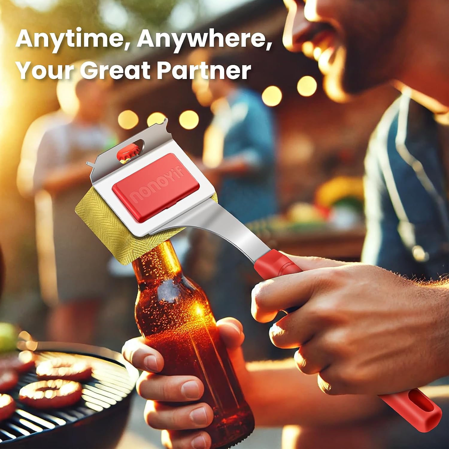 Grill Brush Bristle Free + 5 Replaceable Pads, Steam Grill Brush for Outdoor Grill, BBQ Grill Brush and Scraper for Cast Iron/Stainless Steel Grates, Safe Grill Cleaner Brush, Gift for Men Dad - Image 8