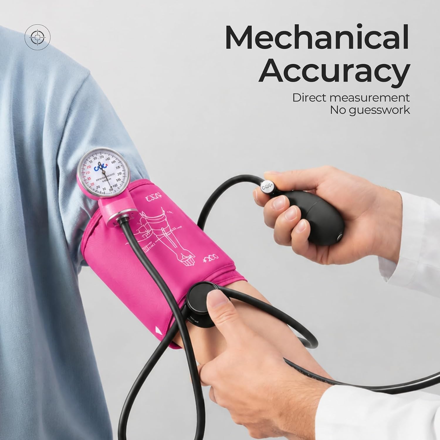 CUG Manual Blood Pressure Cuff, Aneroid Sphygmomanometer