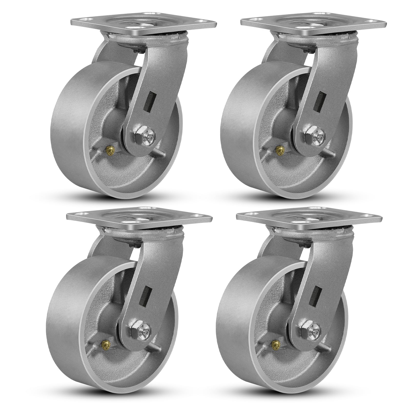 Heavy Duty Industrial Casters - Set of 4 -28 Heavy Duty Industrial Casters - Set of 4 -28