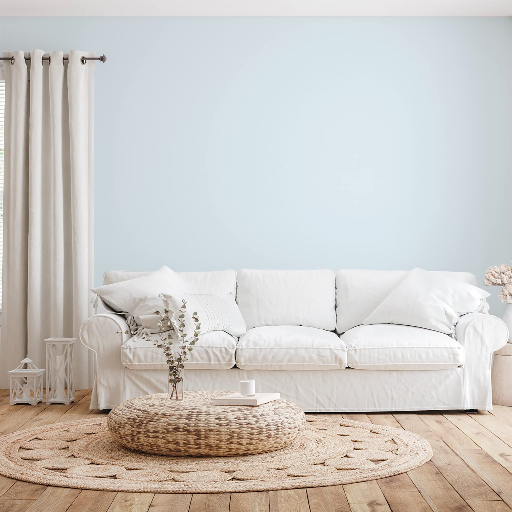 BOX DECO COULEURS Pintura de pared natural ecológica con aspecto satinado interior Natura – 1 l/13 m², color azul