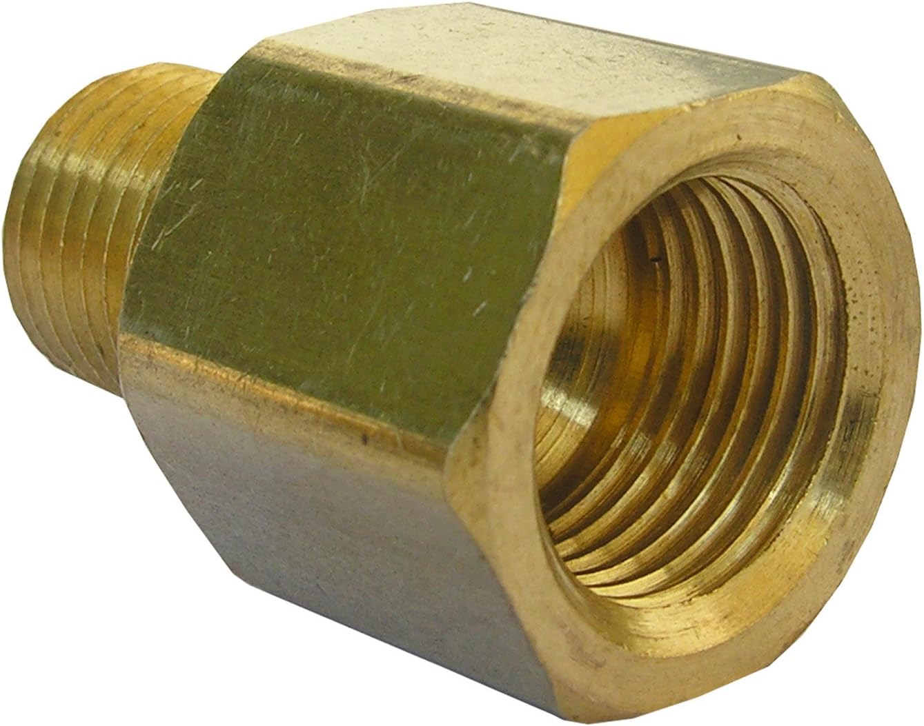 LASCO 17-6785 3/8-Inch Female Flare by 1/4-Inch Male Pipe Thread Brass Adapter