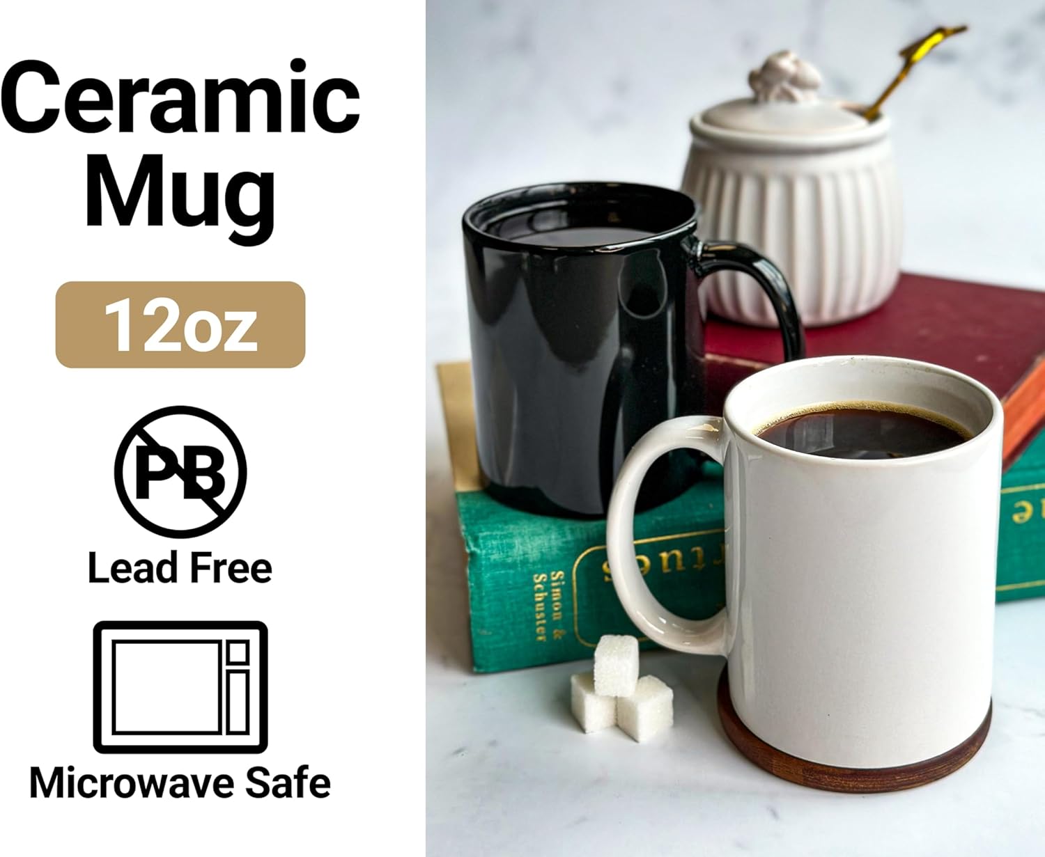 Louisiana Tech Bulldogs Black Ceramic Mug (Black). Officially Licensed Collegiate Product - Image 2