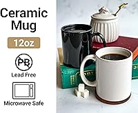 Vista 2 de R and R Imports Cozumel Mexico Souvenir - Taza de café de cerámica, 12 onzas, color blanco A