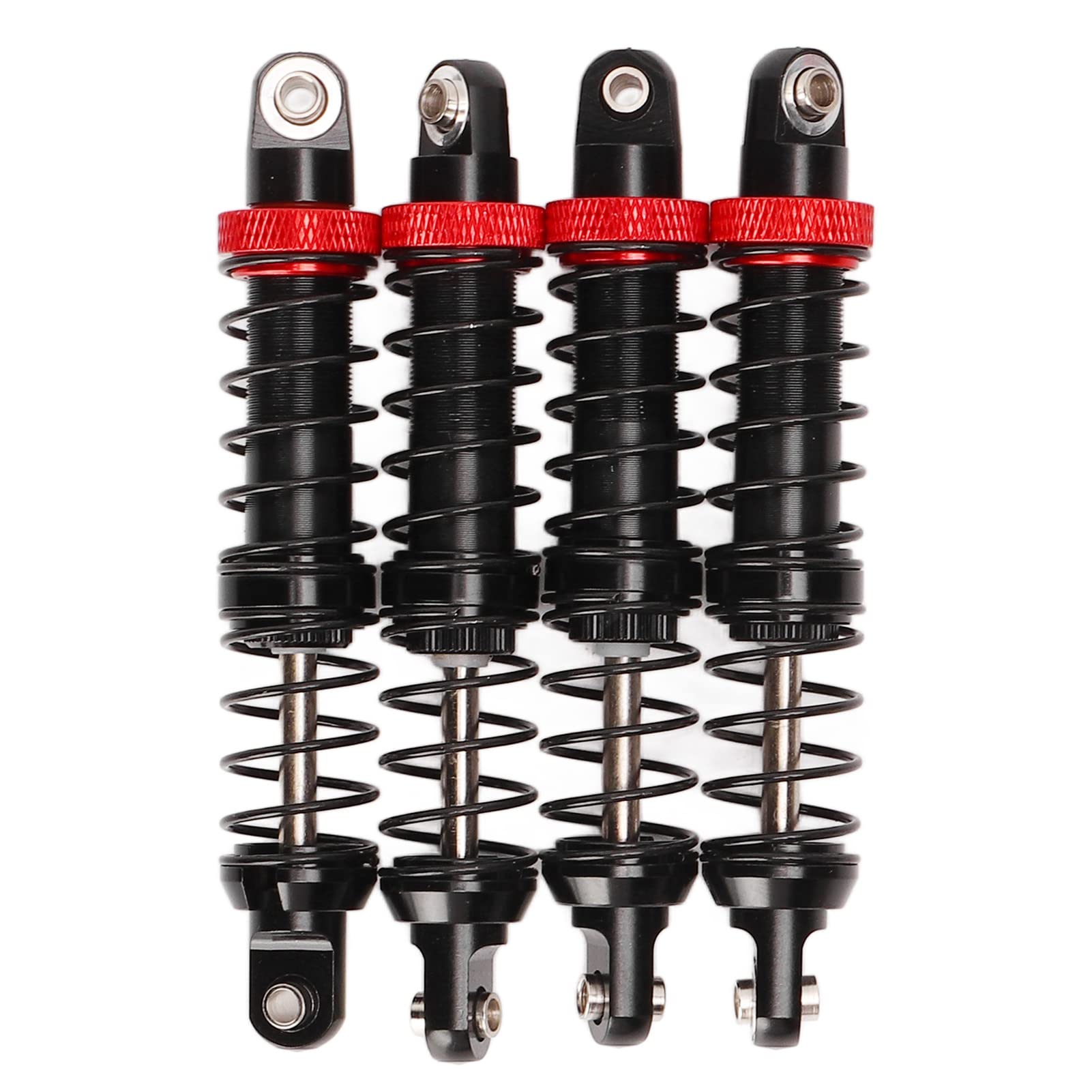RC Damper, RC Oil Damper Aluminium Alloy 4Pcs High Elastic Dual Spring for 1/10 RC Crawler Car for RR10 (90mm)