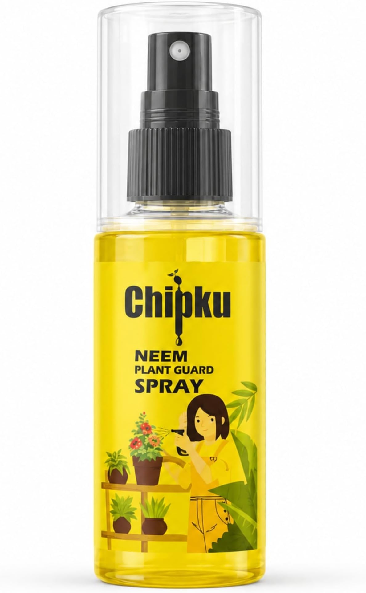 Chipku Neem Oil Spray for Plants 100ml (Pack of 2) | Ready-to-Use Neem Spray for Mealybugs, Aphids & Common Plant Pests | Indoor & Outdoor Plant Care | Home & Balcony Garden
