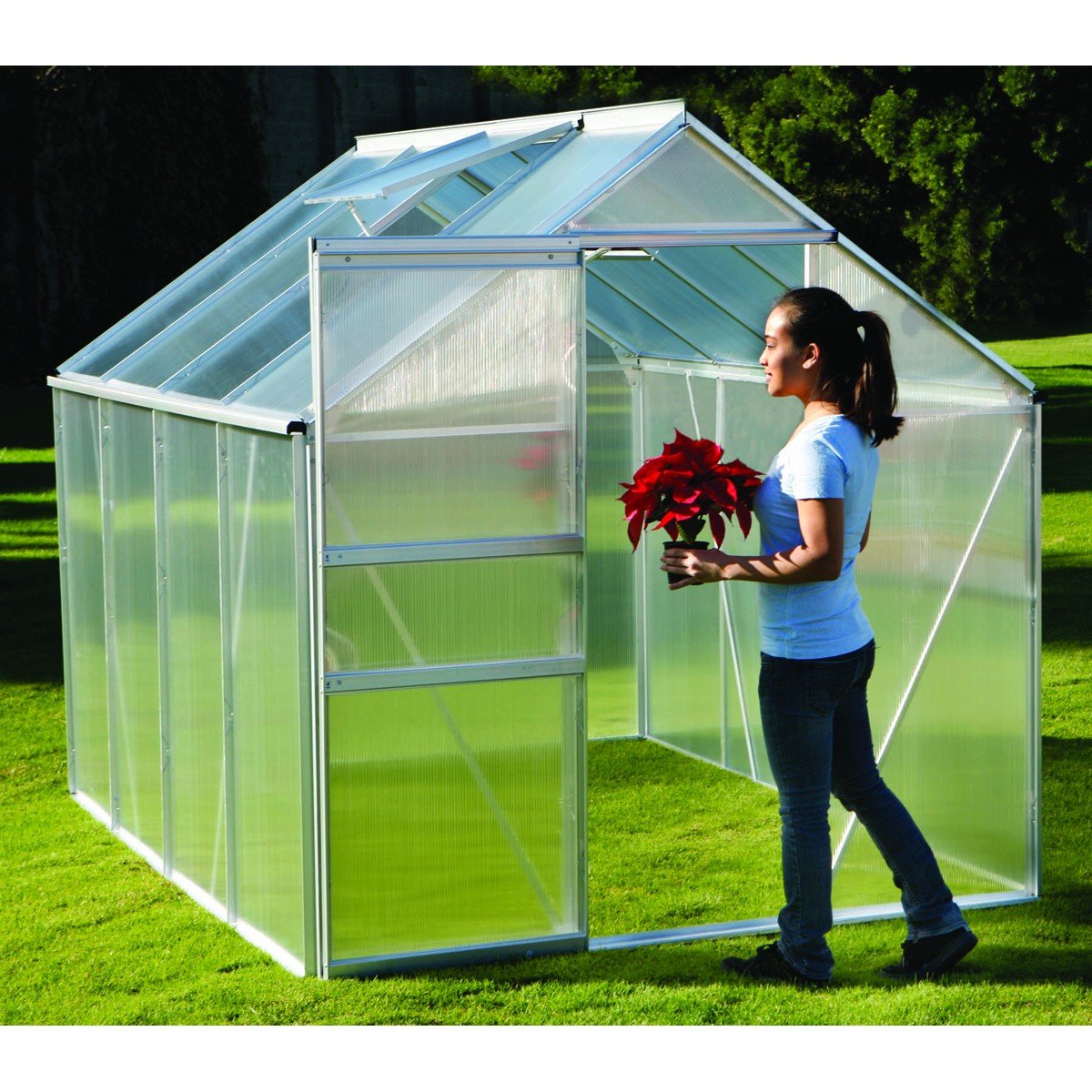 GREEN HOUSE　GH-CFS-XSC8G [8GB] Amazon.com : 8 FT. x 6 FT. GREENHOUSE : Patio, Lawn & Garden