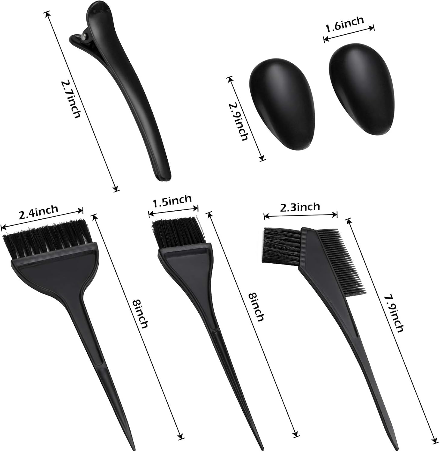 Hair Dye Coloring DIY Beauty Salon Tool Kit - 21 Pieces Hair Tinting Bowl, Dye Brush, Ear Cover, Gloves for DIY Salon Hair Dye Tools Hair Coloring Bleaching Hair Dryers Hair Dye Tools : Beauty & Personal Care