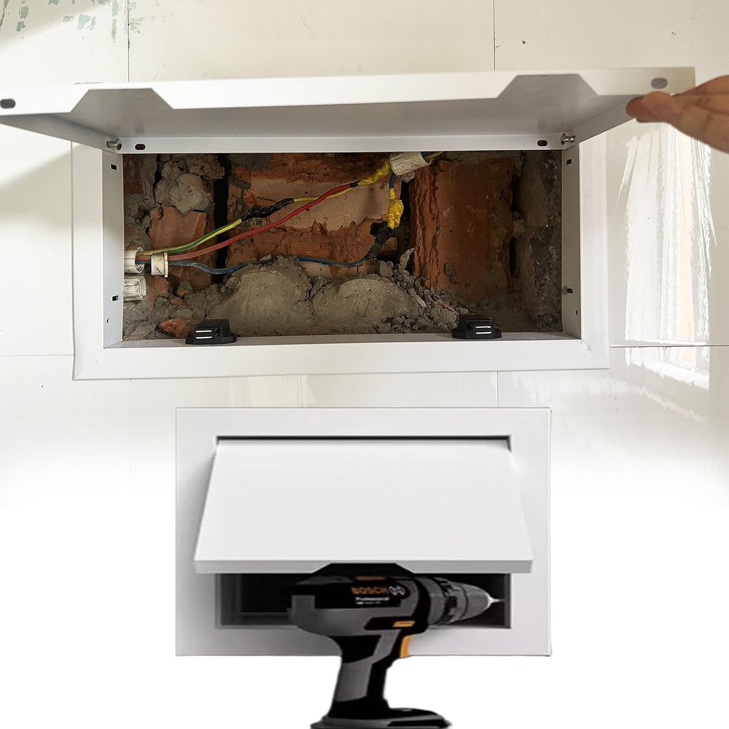 Lar Electric Plumbing Access Panel - Drywall Wall & Ceiling Locking Door, Flap Cover Plate for Easy Access, Durable Accessory for Home Repairs & Maintenance
