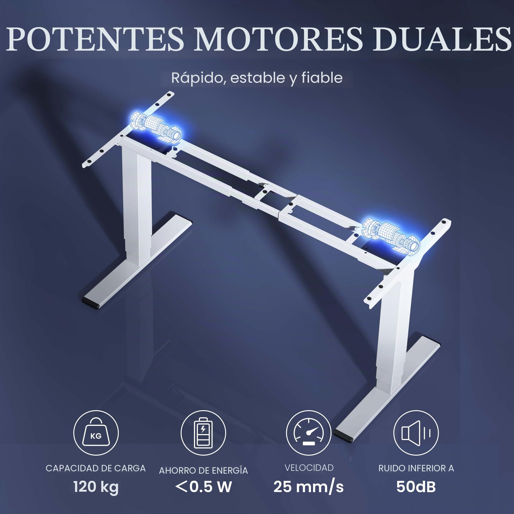 FLEXISPOT EC5 Plus Escritorio Elevable Eléctrico Doble Motor 3 Etapas USB