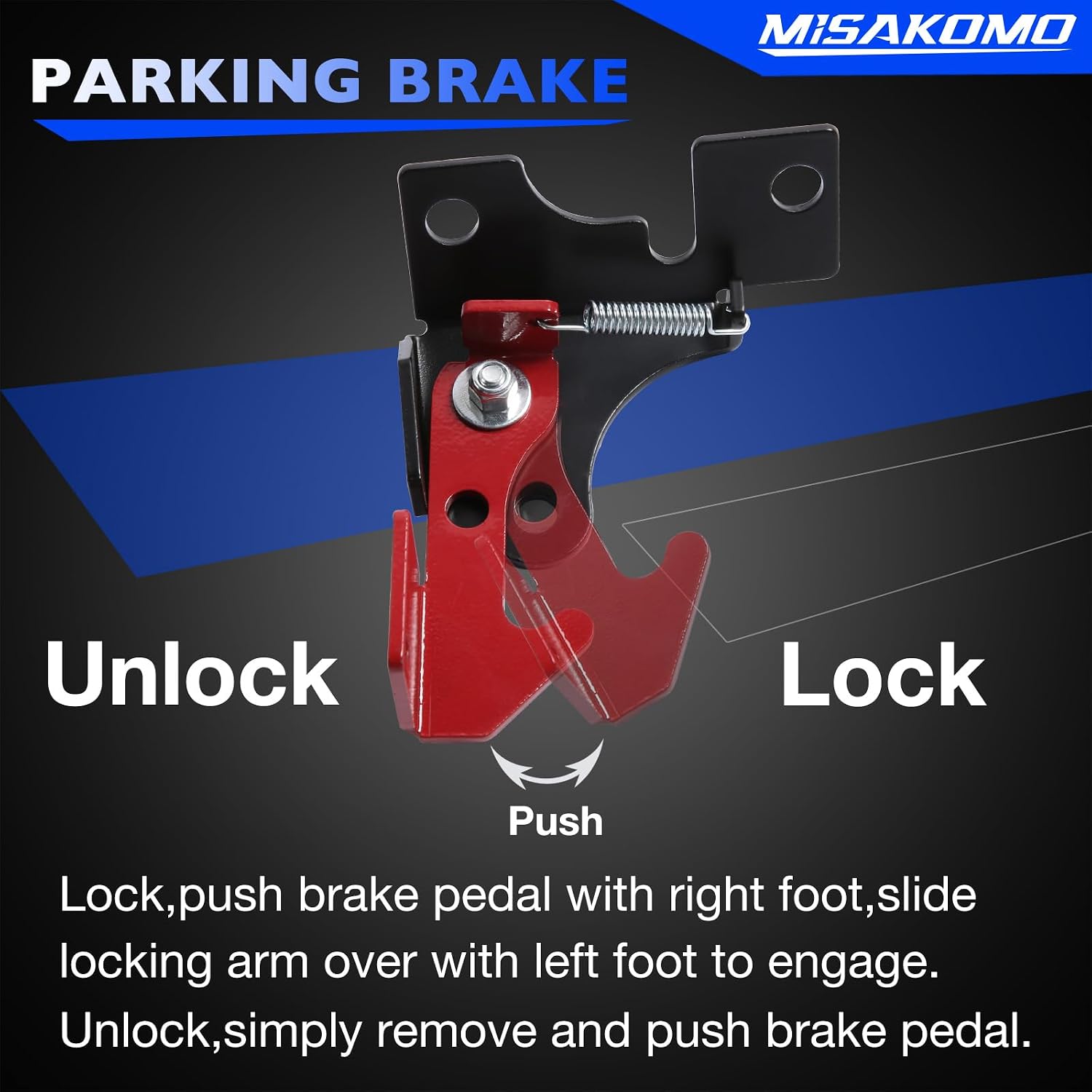 Spring Parking Brake Spring Parking Emergency Lock Brake Kit Compatible With Polaris RZR, Polaris Ranger 900, Polaris Ranger 1000 All Models