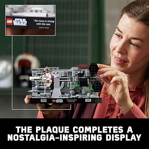 Miniatura 5 de Lego Star Wars Death Star Trench Run Diorama 75329 Set para adultos, decoración de habitación, regalo con TIE Advanced Fighter de Darth Vader