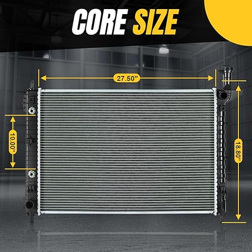 Miniatura 4 de SPELAB Radiador de refrigerante del motor - Compatible con Nissan Altima 2007-2018, Maxima 2009-2019 - Motor 2.5L, 3.5L - Transmisión automática -