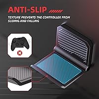 Vista 4 de PlayVital FOLD Controller Holder Wall for ps5 ps4 Xbox Switch 2 Pro Headset, 2 Pack Universal Storage Organizer Gaming Controller Stand Headphone