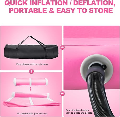 Miniatura 61 de FBSPORT - Colchonetas inflables de entrenamiento de 4 u 8 pulgadas de grosor, pistas de gimnasia para uso en el hogar, animadoras, yoga