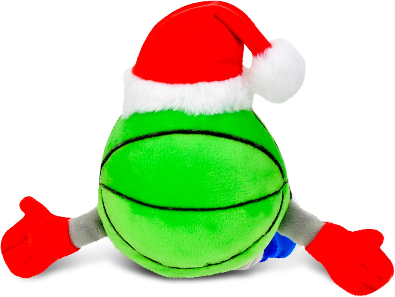 iscream + Corey Paige Designs Holiday Hoops Plush 8" Ballin' Basketball Embroidered Accent Pillow Buddy