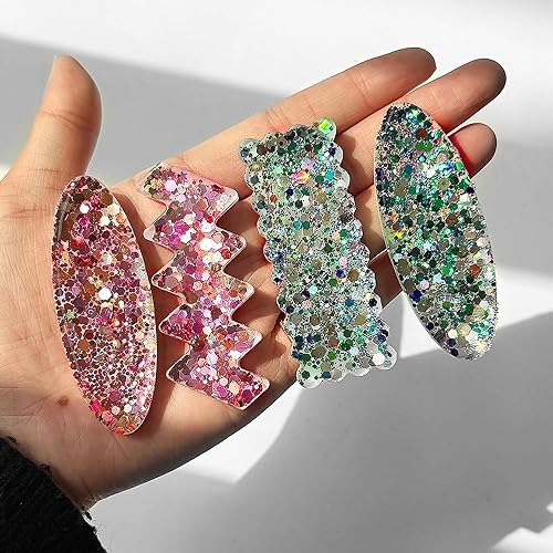 Miniatura 4 de RESINWORLD Moldes de silicona con pinzas para cabello profundo con accesorios, moldes gruesos para fundición de resina epoxi, kit de fabricación de